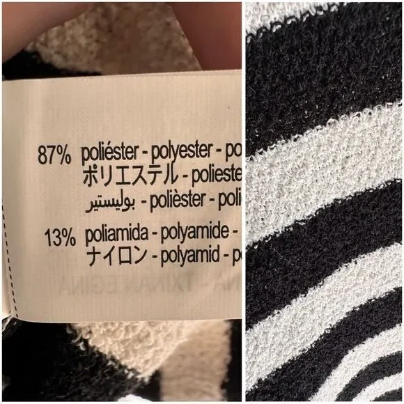 Zara Knit Striped Oversized Top Sweater - Picture 2 of 4